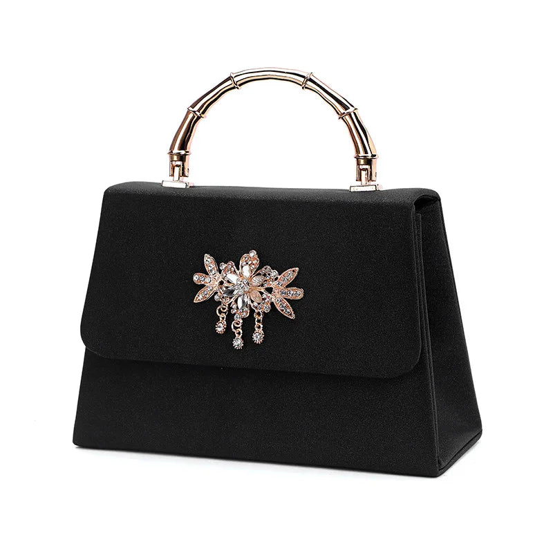 PU Diamond Flap Phone Shoulder Bag Mini Handbag