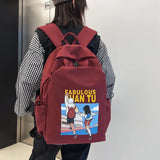 High School Backpack Casual Backpacks Female Nylon Print Backpack