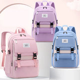 High School Bags for Girls Student Many Pockets Waterproof School Backpack