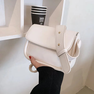 High Sense Leather Small Bag Female Autumn Winter Retro Messenger Bag