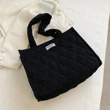 Corduroy Shoulder Crossbody Bag for Women Shopper Shopping Bag Ladies Handbags