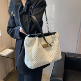 Soft Plush Handbag for Women Large Shopper Bag Ladies Tote Winter