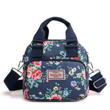 Waterproof Nylon Women Messenger Bag Large Mummy Shopping Bag Flower Tote