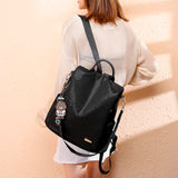 High Cap. Women Oxford Backpack Sequin School Teen Girls Travel Shoulder Bag