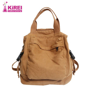 Canvas Handbag Women's Backpack for Travel Storage