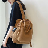 Canvas Handbag Women's Backpack for Travel Storage