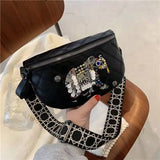 High-end Elephant Embroidery Shoulder Bag