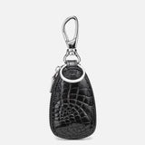 Men's Crocodile Leather Key Bag Zipper Large Capacity Key Set