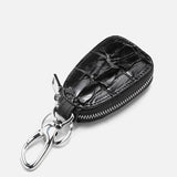 Men's Crocodile Leather Key Bag Zipper Large Capacity Key Set