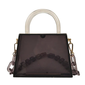 Acrylic Plastic Bags Small Ladies Hand-held Chain Handbags