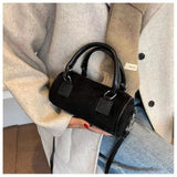 Autumn Winter Velvet Handbag Crossbody Messenger Bag