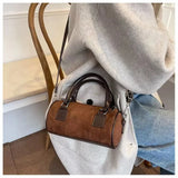 Autumn Winter Velvet Handbag Crossbody Messenger Bag