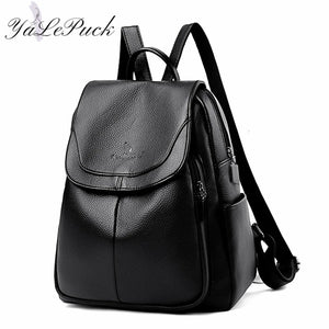 Women Soft Leather Backpack School Bags for Teenage Girls Bagpack