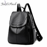 Women Soft Leather Backpack School Bags for Teenage Girls Bagpack