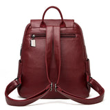 Women Soft Leather Backpack School Bags for Teenage Girls Bagpack