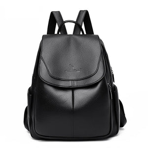 Women Soft Leather Backpack School Bags for Teenage Girls Bagpack