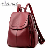 Women Soft Leather Backpack School Bags for Teenage Girls Bagpack