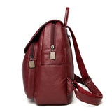 Women Soft Leather Backpack School Bags for Teenage Girls Bagpack