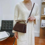 Female Ins Student Hand-Held One-Shoulder Small Square Bag