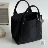 Canvas Tote Book Bag Student Messenger Bag Shoulder Cross-body