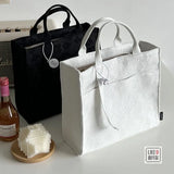 Canvas Tote Book Bag Student Messenger Bag