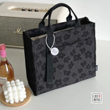 Canvas Tote Book Bag Student Messenger Bag