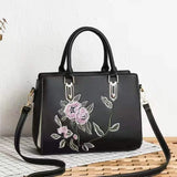 Embroidered Shoulder Messenger Bag Large-capacity Handbag