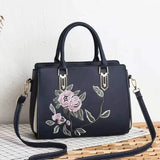 Embroidered Shoulder Messenger Bag Large-capacity Handbag