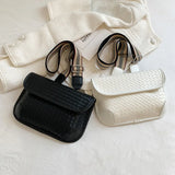 Leather Waist Bag Female Belt Bag Phone Pack Retro Crossbody