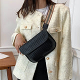 Leather Waist Bag Female Belt Bag Phone Pack Retro Crossbody