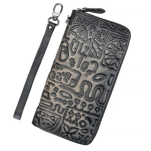 Leather Women Wallet Long Clutch Bags Rfid Blocking Wallet Ladies Wallet