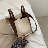 Women's Retro One-shoulder Bucket Bag Messenger Bag