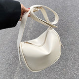 Large-capacity Textured Shoulder Messenger Bucket Bag