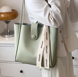 Leather Large-capacity Shoulder Bag 2022 Summer Wild Texture Commuter Tote