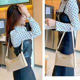 PU Leather Shoulder Bag Women Tote Small Clutch