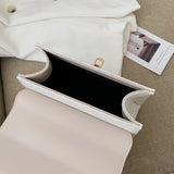 PU Ladies Handbag Lock Buckle Shoulder Bag Large Capacity Shopping Messenger Bag