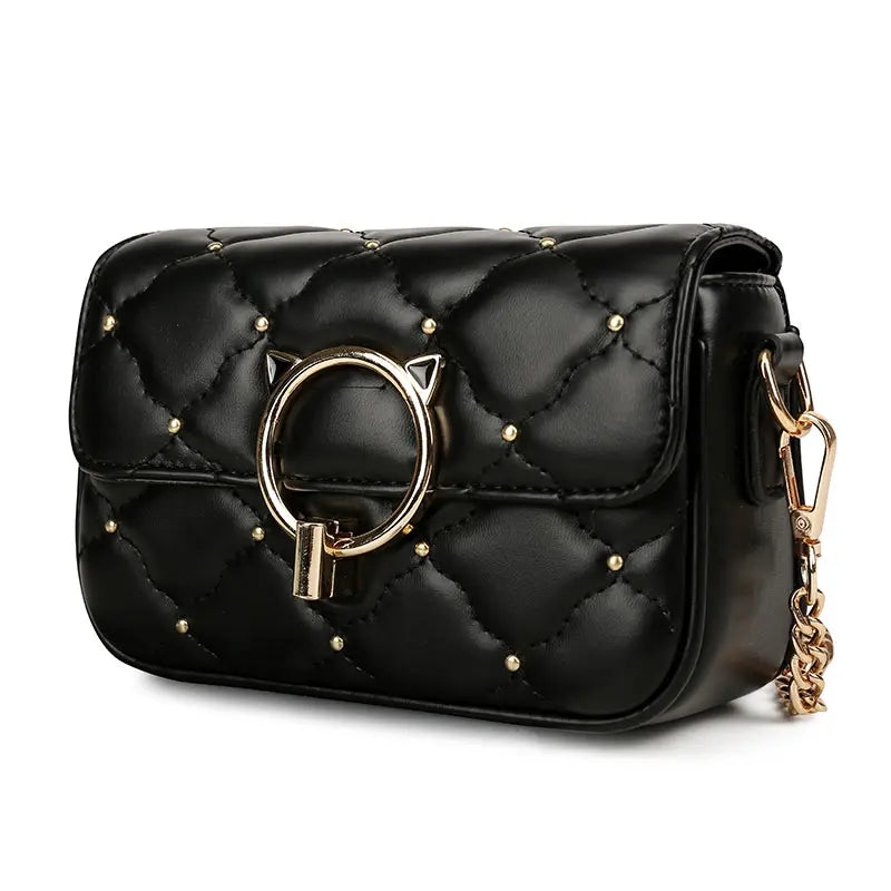 Waterproof PU Ladies Messenger Bag Shoulder Girl Mobile Phone Bag