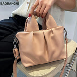 Retro Bag Handbags Ladies Western Style Fold Messenger Bag Shoulder Bag