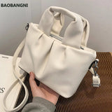 Retro Bag Handbags Ladies Western Style Fold Messenger Bag Shoulder Bag