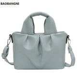 Retro Bag Handbags Ladies Western Style Fold Messenger Bag Shoulder Bag