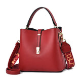 One-shoulder Messenger Bag Female Autumn Bucket Pu Large-capacity Handbag