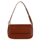Vintage Leather Shoulder Bag for Women Crossbody Ladies Messenger Sac