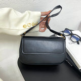 Vintage Leather Shoulder Bag for Women Crossbody Ladies Messenger Sac