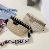 High Waist Bag Straw Women Bags Lady Ladies Shoulder Crossbody