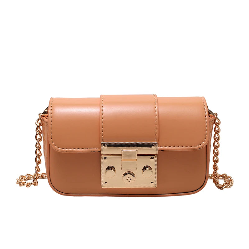 High Waist Belt Bag Chain Handbags Ladies Waist Bags Leather Fanny pack