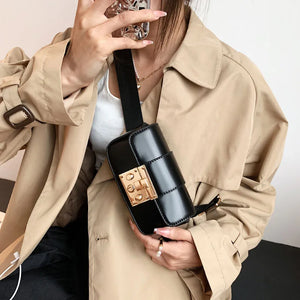 High Waist Belt Bag Chain Handbags Ladies Waist Bags Leather Fanny pack