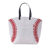 Canvas Tote Bag Reusable Cotton Grocery Shopping Ball Print