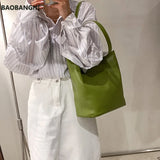Casual Two-color Ladies Shoulder Bag Tote Bag Solid Student Bag