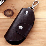 Cowhide Leather Car Key Bag Wallet Function Key Case