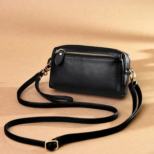High-Quality Cowhide Women's Shoulder Bag Mini Small Bag Crossbody Phone Bag